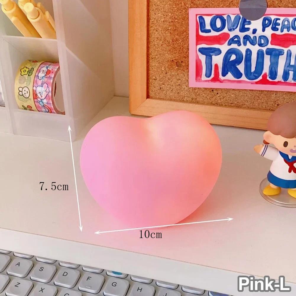 

Creative Love Heart LED 3D Lamp Romantic Red Pink Night Light Ornament Birthday Home Bedroom Romantic Ambient Light Decoration 1pc 3AAbattery