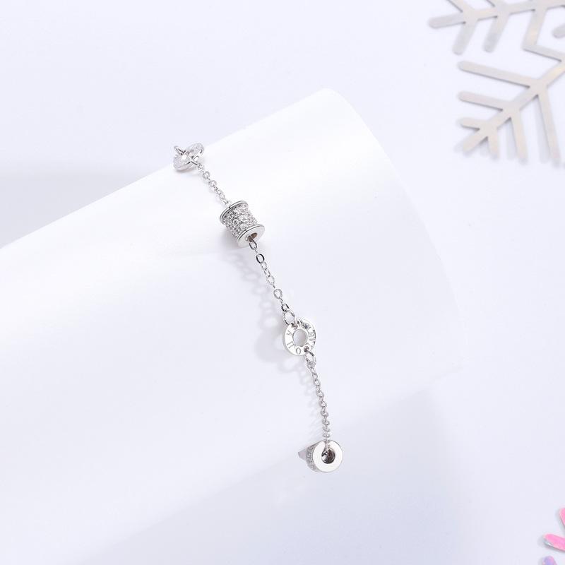Roman Numerals Small Waist Bracelet Women's Simple Rose Ins Niche High-end Bracelet