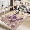 1PC Butterfly Floral Anti-slip carpet, suitable for Office, bedroomand playrooms. It can also be used as a sofa footrest cover-R85