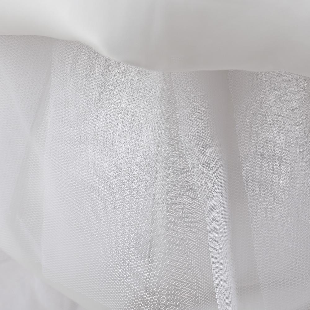 Letnie tiulowe druhny dziewczęce sukienki eleganckie białe wesele księżniczka dziecięca sukienka na bal urodzinowy dla dziewczynki kostium