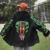 Japan Anime Chainsaw Denji Zipper Hoodies Logo Loog Sleeve Sweatshirt Unisex Hoodie Cool Zipper Coat Hooded
