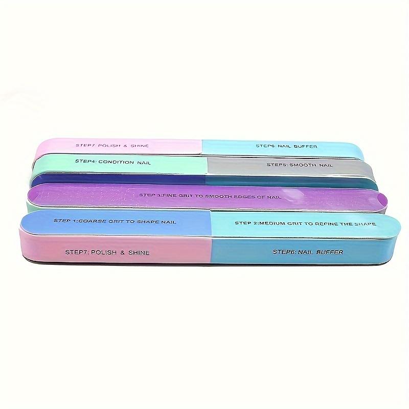 7 Sides Nail Buffers Files Professional Polisher For Nail Art Manicure Polishing Block Buffing Accessories Tools