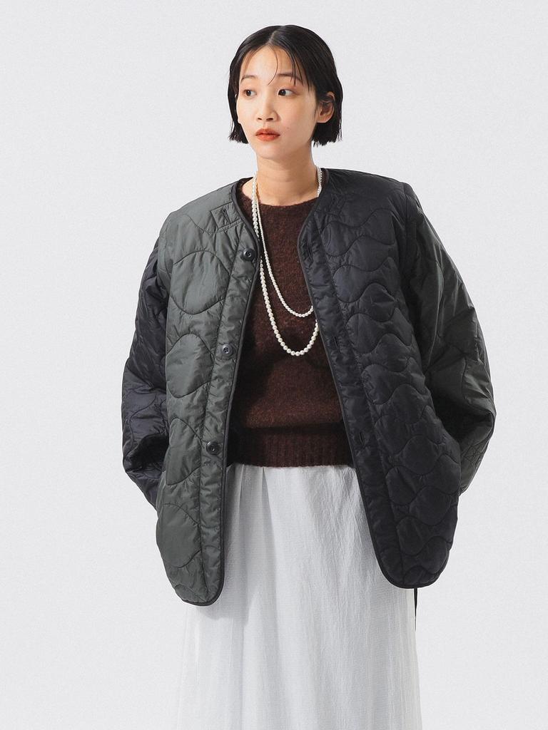 Beams Boy Crazy Detached Sleeve Liner Blouson, Women's, BLACK_CRZ 1