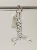 MOIFAIRE MINK ROPE KEYRING / SILVER