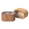 Natural Flower Plant Basket With Woven Rattan Design For Indoor And Outdoor Use Perfect For Herbs And Potted Flower Use