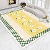 Modern Simple Chessboard Living Room Rugs Flower Girl Carpets Home Decoration Bedroom Carpet Large Area Carpets For Living Room