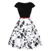 Women's Sunskirt Summer Dress Pullover Round Neck Printed Slim Fit Short Sleeve Dress Beach Dress Plus Size