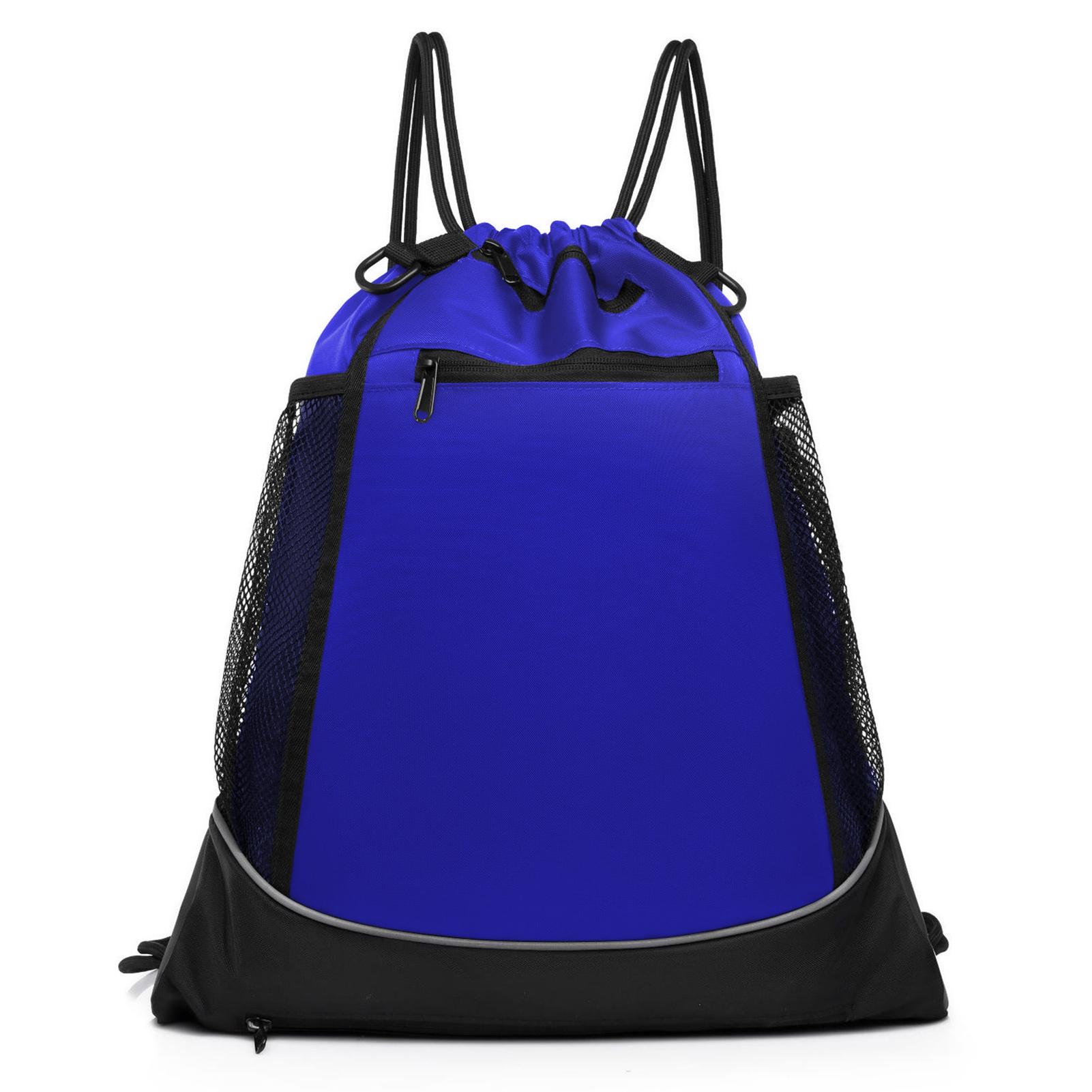 

Рюкзак на шнурке, водонепроницаемая баскетбольная сумка, спортивный спортивный рюкзак с сеткой для спортивных мячей королевский синий