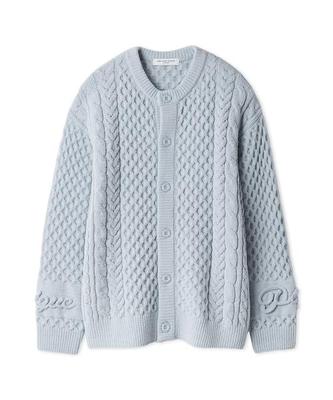 Aran Cardigan PMNT255990BLUM [HOMME]