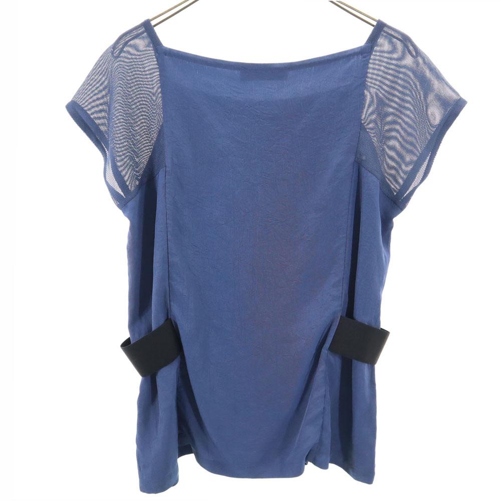 ISSEY MIYAKE Made In Japan Short Sleeve Cut 2 Navy Women Used