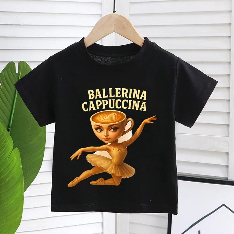 Italský Brainrot Vtipná Dětská Trička Dítě Tralalero Tralalas Tung TungTung Sahur Bombardiro Krokodýl Brr Patapim Oblečení Top