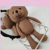 Knit Children Handmade Bear Soft Plush Animal Toy Playroom Decor Gift Birthday
