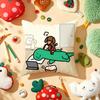 Joguman Korean Instagram Dinosaur Pillow Case Plush Fabric Soft Double-Sided Printed Sofa Warm Winter Home Gift Cushion Cover