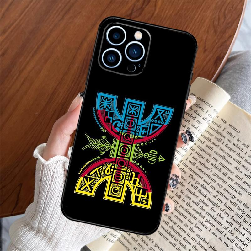 Amazigh Berber Flag Phone Case For iPhone 17 Pro Max 11 12 14 15 16 Pro Max Plus 13 mini 16e 17 Air Back Cover