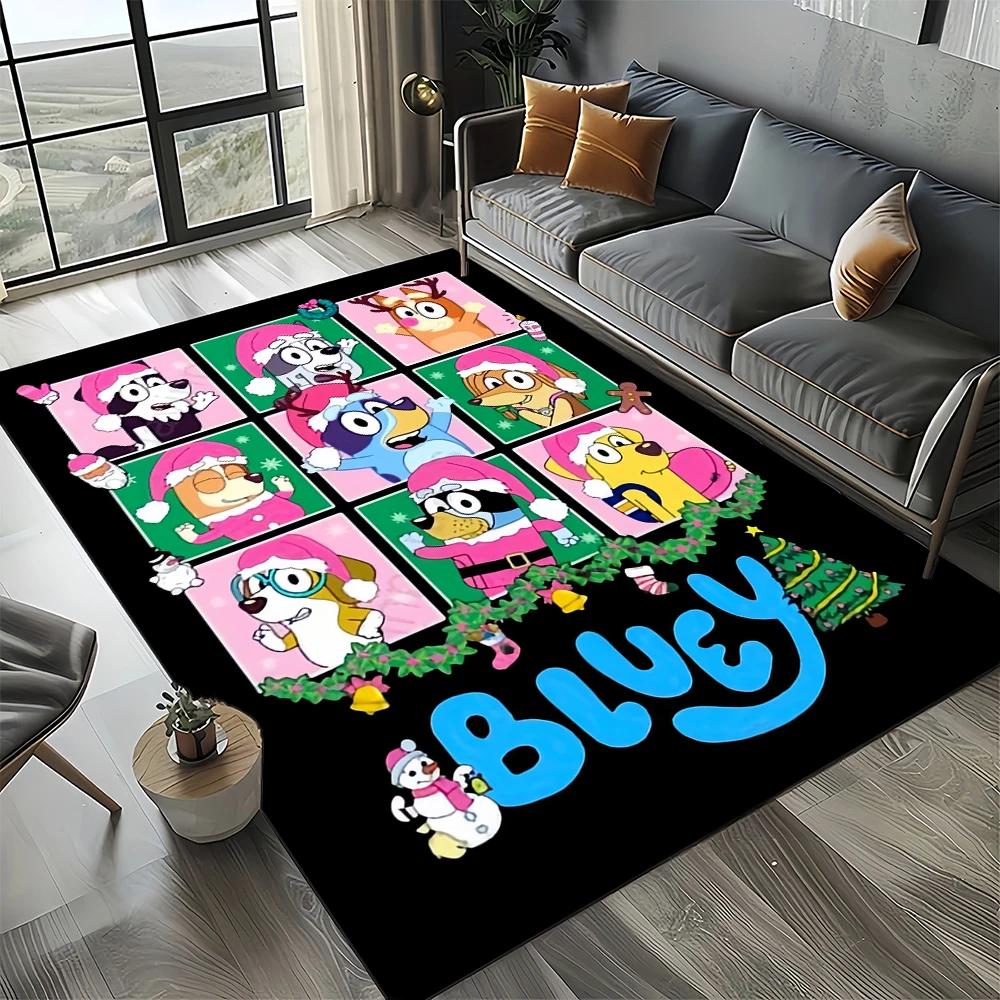 27 Style New B-Blueys Family Cartoon Dog Carpet Rug for Living Room Bedroom Home Sofa Decoration,Kids Play Non-slip Floor Mat