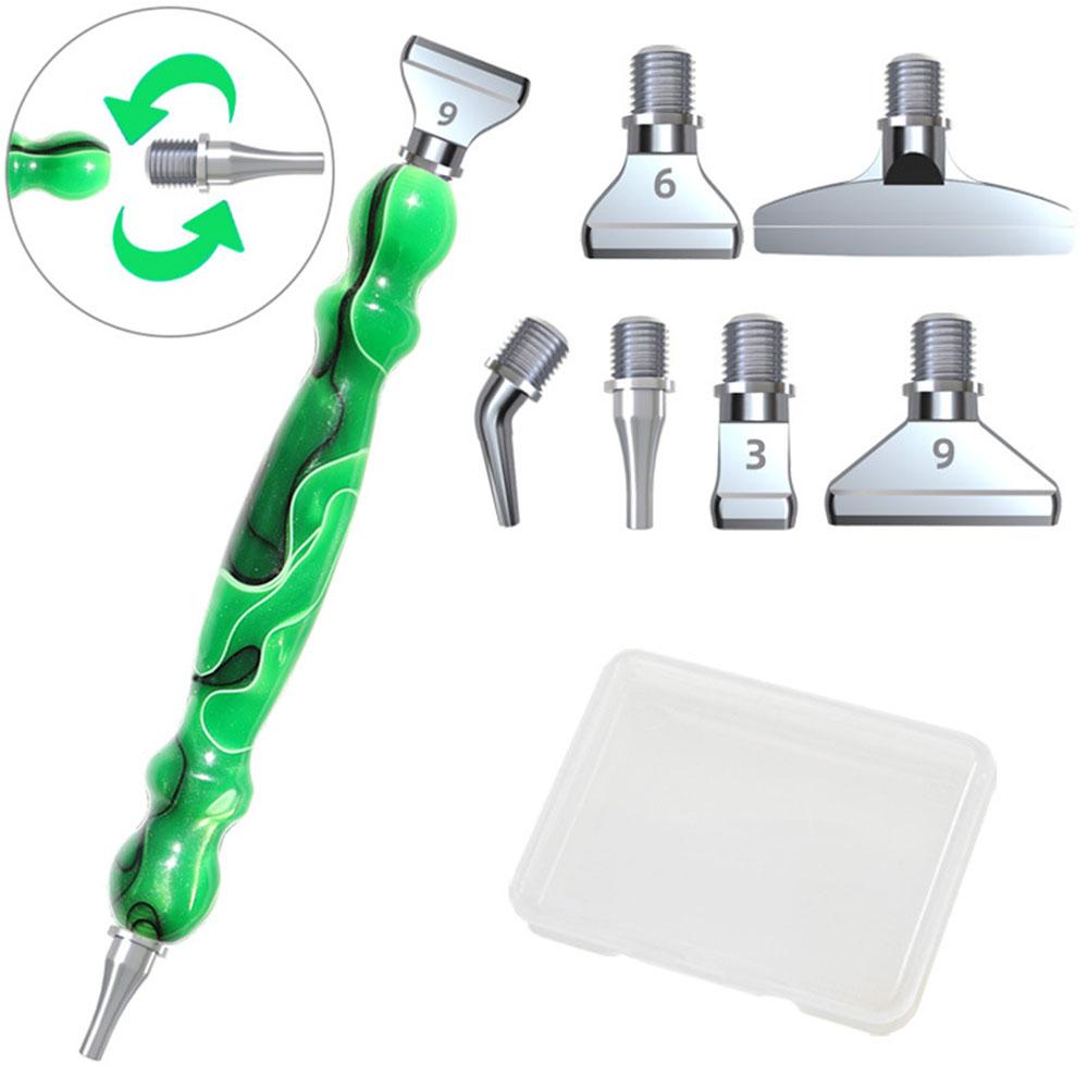 DIY Diamond Art Tools Drill Pen New resin pen with threaded design, replaceable multiple tips Diamond painting accessories