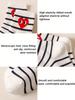 Five pairs of women funny love eyes striped horizontal stripes polka dot mid-tube socks Fashion spring and autumn polyester brea