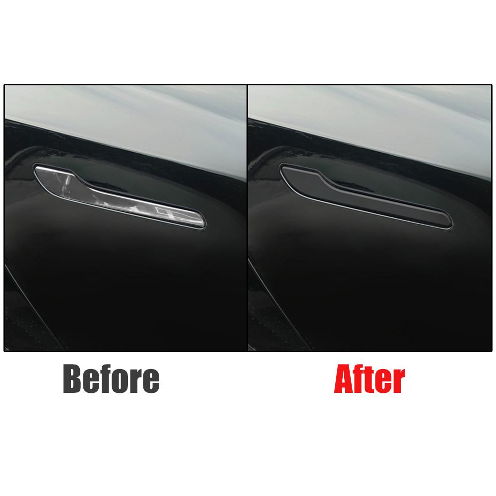 Anti-scratch Decorative Stickers For Tesla Model 3 Y 2025 Car Door Handle Wrap Cover Protector Sticker 4Pcs/Set Accessories