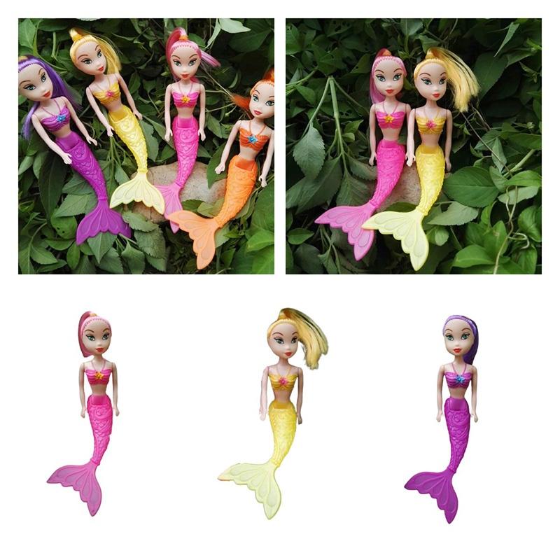 Meerjungfrauen-Puppe Mädchen Geschenk Plastikspielzeug Prinzessin Fee Kinder Kinder Spielzeug