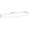 VidaXL Dessus de Table, Dessus de Table de Remplacement, Dessus de Rechange Salle à Manger, 80x40x3,8 cm Ovale Bois Massif 370152