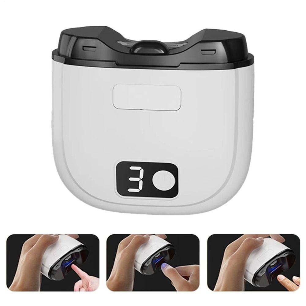 LED Light Automatic Nail Trimmer Rechargeable Mini Nail Cutter Efficient Manicure Tools Home Use