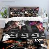 Fashion Hip-hop Singer J-Juice WRLD Bedding Set Single Twin Full King Size Musical Genius Bed Linen Adults Teens Bedroom Gift