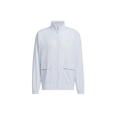 Relaxed Jacket With Solid Color Logo Men Jackets Light-Blue IT3956