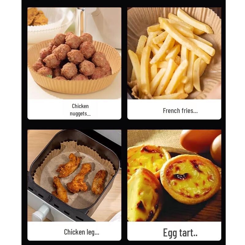 ZISIZ Round Air Fryer Paper Liners