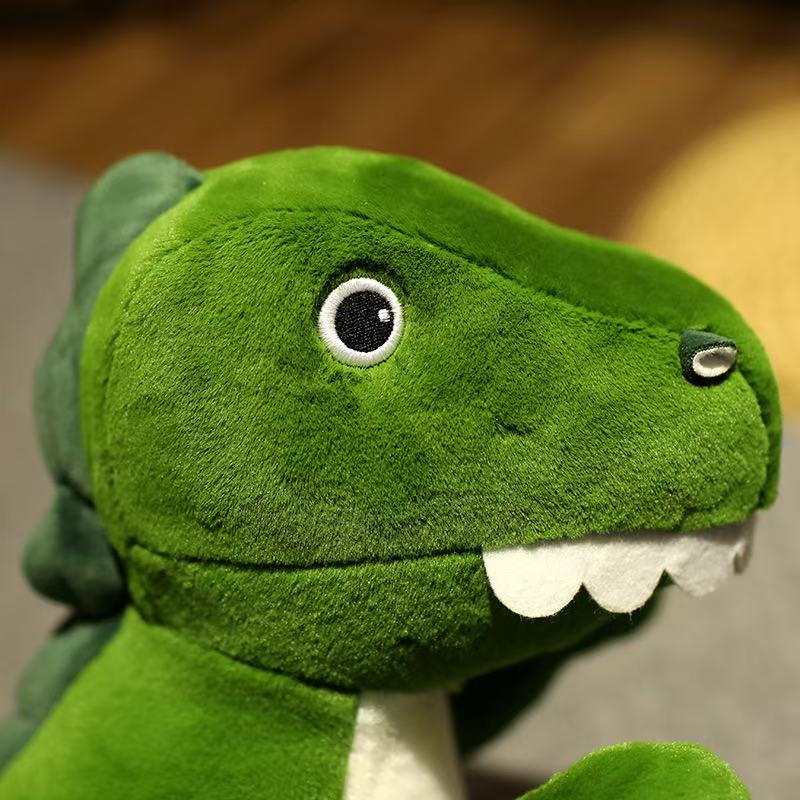 35cm Green Dinosaur Doll Simulation Plush Toy Handmade Doll Cartoon Anime Cute Pillow Cushion Home Decoration Children's Birt