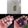 Natural Amethyst Pendant Crystal Raw Stone Necklace For Boho Style Jewelry Collectors