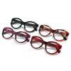 Floral Anti-Blue Light Cat Eye Glasses Frame for Women, European and American Fashion Cat-Shaped Frame, High-End Ultra-Light HD Reading Glasses