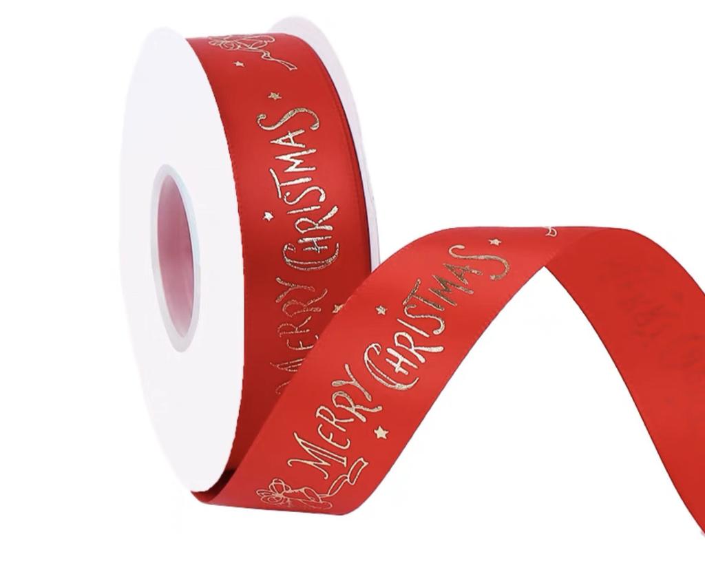 Christmas Ribbon Christmas Tree Pendant Decoration Home Room Decor Gift Packaging DIY New Year Decorative Candy Box Ribbon