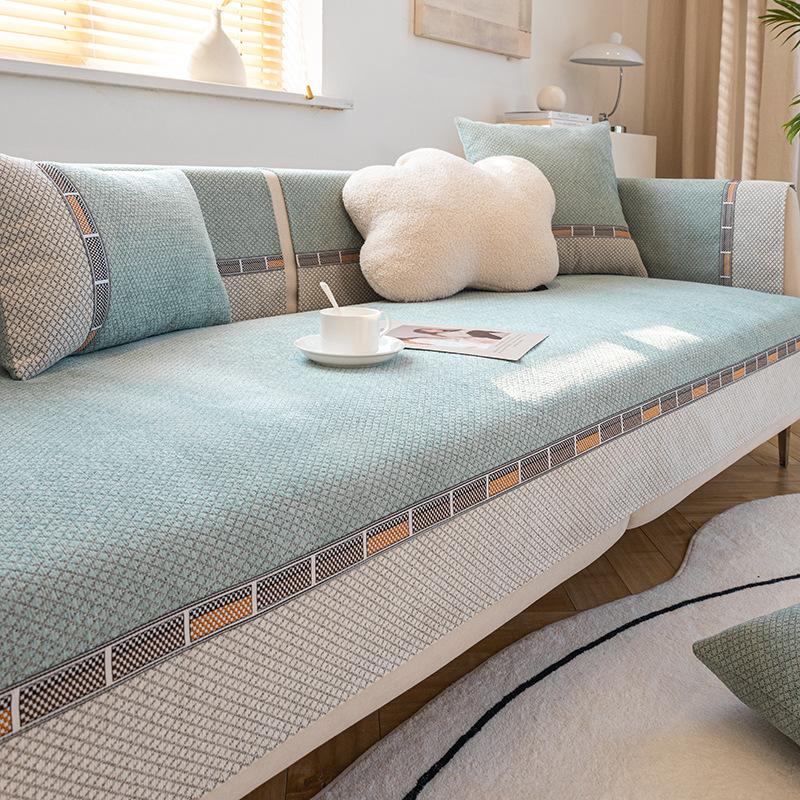 Chenille Sofa Cushion Modern Light Luxury High-End Non-Slip Sofa Back Towel Four Seasons Universal Anti-Scratching Cushion