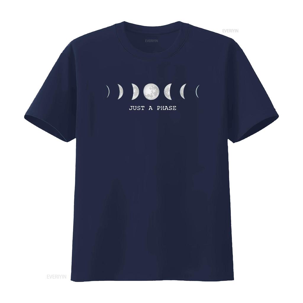 Jen Fáze Měsíce Tričko Lunární Vesmír Pánské Černá X Velká vintage Oprané značkové oblečení Měkké Pohodlné streetwear Stylové