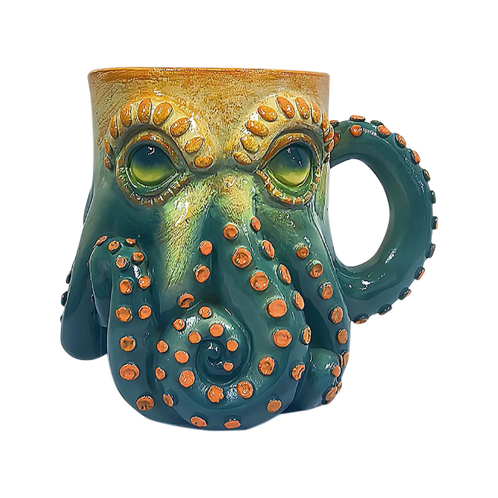 

Ocean Creature Mug,3D Sea Funny Mugs,Handmade Shaped Statue Cup Coffee Mug Decorate One Size