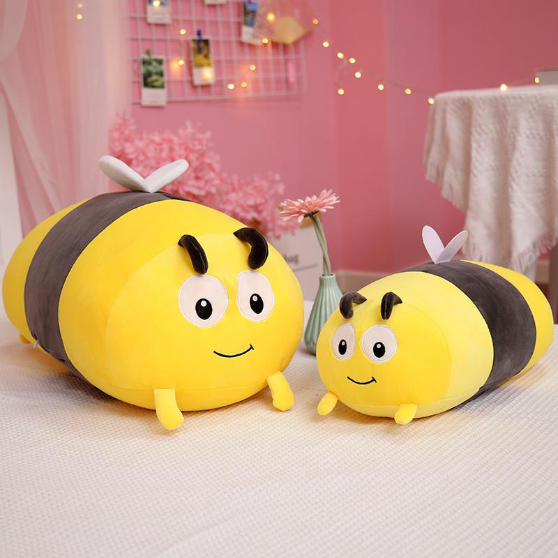 Insect Stuffed Doll Cuddly Cozy Red Ladybug Bee Buddy Huggable Cushion Space Adornment Backrest Pad Endearing Boys And Girls Natal Day Favors