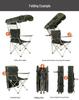 A1R Portable Outdoor Folding Chair with Sunshade - Perfect for Beach, Fishing, and Leisure Activities
