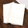 Set of 10 plain white tenugui patterned approximately 33 x 88 cm towels, fabric, (anti-fray finish)