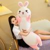130cm Cute Rabbit Throw Pillow Big Super Soft Pink Rabbit Doll Bed Sleeping Rag Doll Children's Doll Birthday Gift