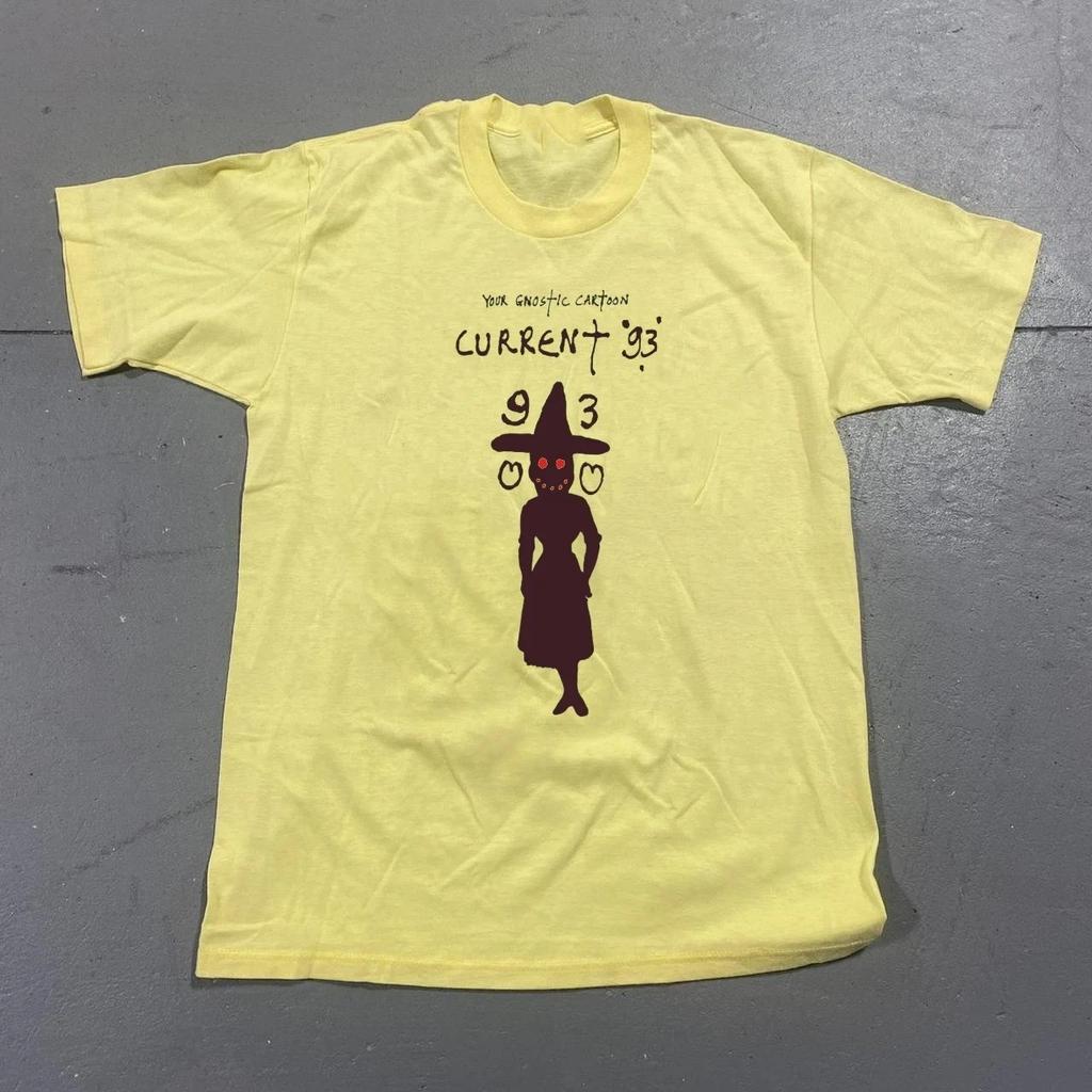 Current 93 Band Tour 2026 yellow Cotton T Shirt Full Size BL1750