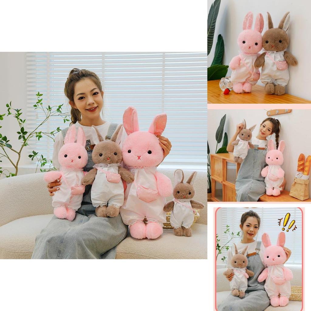 Adorable Plush Rabbit Doll For Kids And Adults Soft Comforting Hugging Pillow