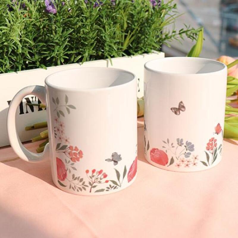 eh193-Design Mug 2p-Butterfly Garden