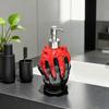 Resin Hand Held Heart Soap Bottle Refillable Empty Shower Gel Press Bottle with Pump Decorative Heart Shaped Soap Dispenser