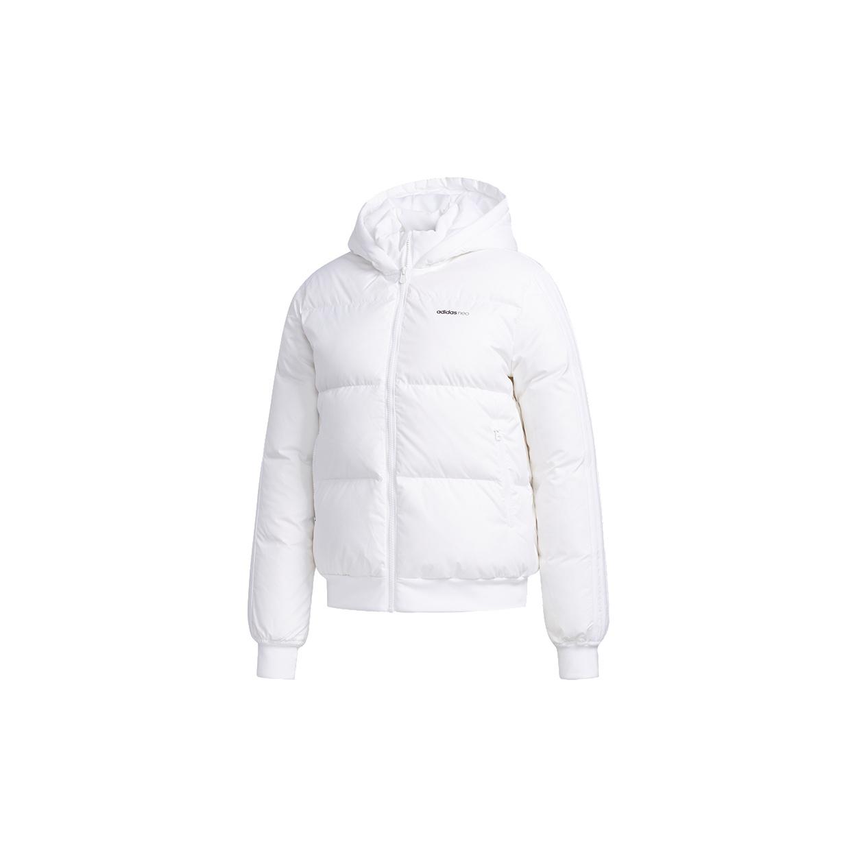 (WMNS) adidas neo Sporty Puffer Jacket Pure White Women s EI4407 L