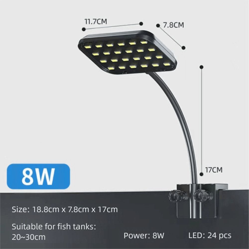 Super Slim Aquatic Plant Light Adjustable Fish Tank Light Extensible Lamp Aquarium Use