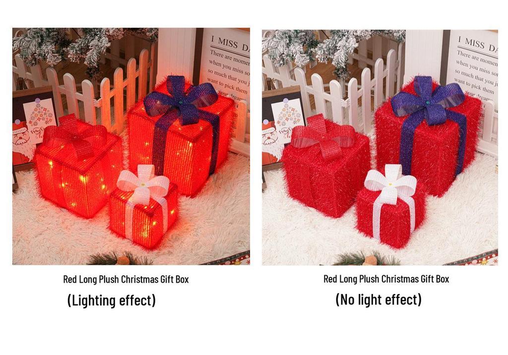 Christmas LED String Lights Gift Set: 3-Piece Decoration for Festive Party Atmosphere