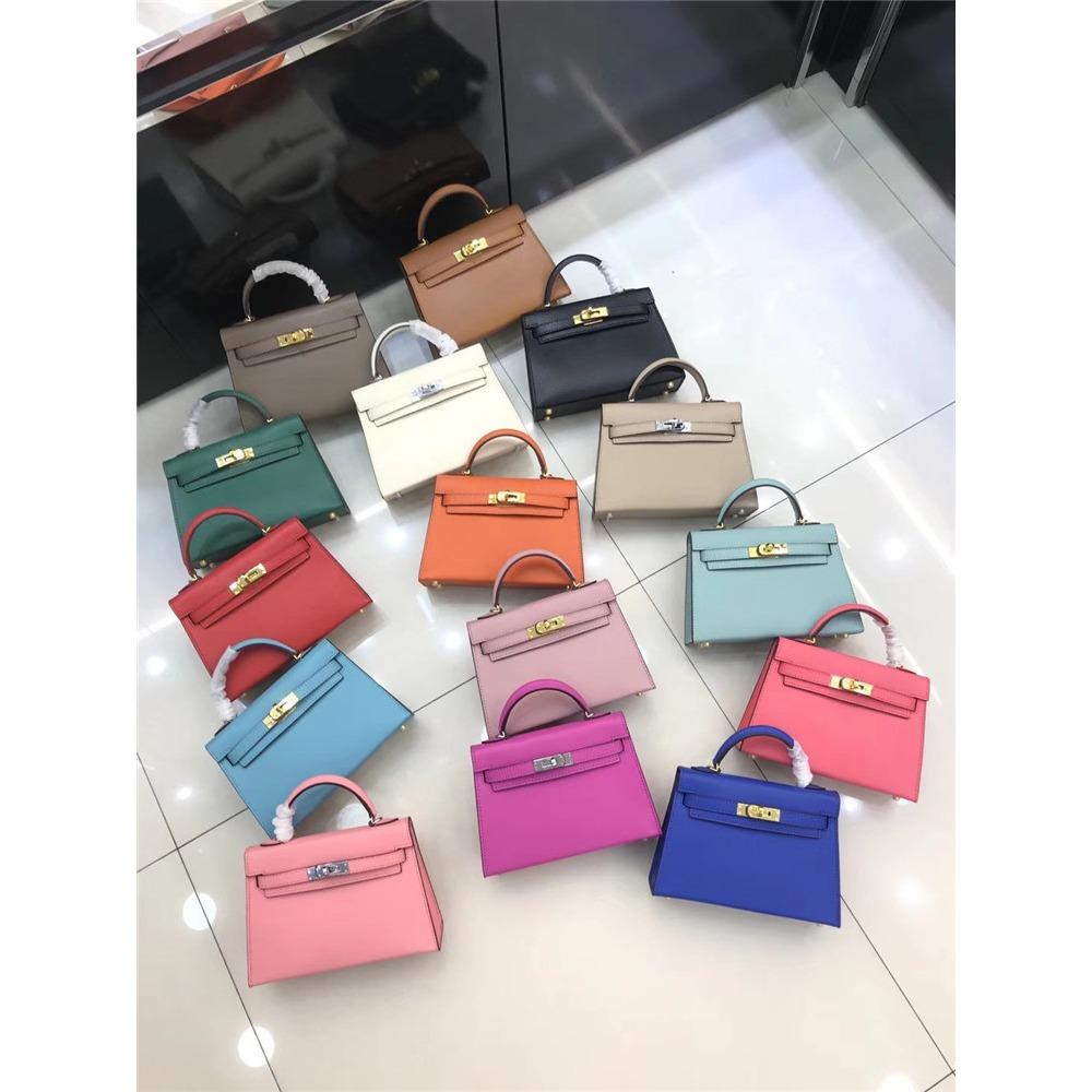 2023 Chinese New Year KL second-generation palm pattern multi-color cowhide women's bag single shoulder crossbody handbag mini bag tide