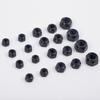 Black Self-Locking Zinc Nylon Nut - Anti-Slip M2 To M10 Sizes