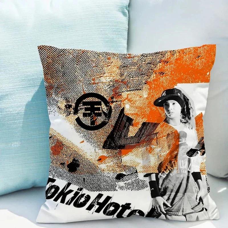 45x45 Poszewki na poduszki Tom Kaulitz Dwustronny nadruk Zestawy sof Pościel w rozmiarze Twin Ozdobne poduszki do salonu Poduszka