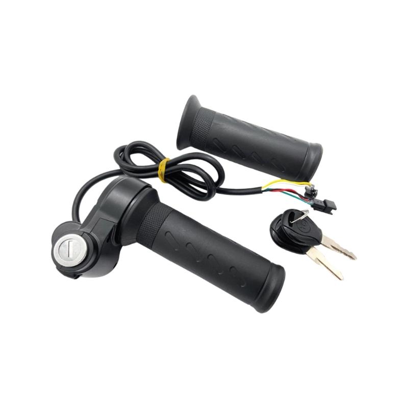 Throttle Grip Accelerator Twist Grip Controller for Electric Bike Rainproof Construction and Vibration Resistant Texture